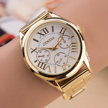 Geneva Casual Cuarț Femei din Oțel Inoxidabil Rochie Ceasuri Doamnelor Ceas de Vânzare Fierbinte Ceas de Ceas pentru Femei Ceas