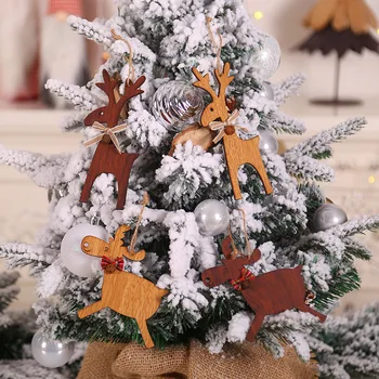 Pomul de crăciun din Lemn, Pandantive Ambarcațiuni de Lemn Decoratiuni de Craciun pentru Casa Cadouri pentru Copii de Crăciun Agățat Decor DIY Anul Nou 2022 Natal