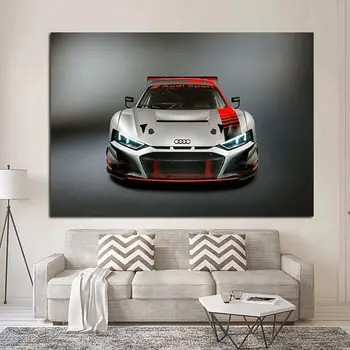 Supercar R8 LMS GT3 Curse de Masini Sport de Arta de Perete Imagini de Mătase Postere si printuri Canvas Tablou Modern Decor Acasă Neînrămate