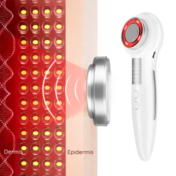 RF EMS Frumusete Dispozitive de Vibrații Masaj Facial cu LED Foton de Lumină Terapie de Curățare Instrument de Lifting facial Strângeți de Îngrijire a Frumuseții Mașină