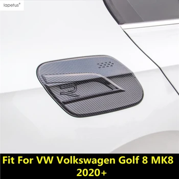 Pentru VW Volkswagen Golf 8 MK8 2020 2021 Mașină de Ulei Rezervor de Combustibil de Gaz Capac Decorare Autocolant Capacul Ornamental Chrome / Fibra de Carbon, Accesorii