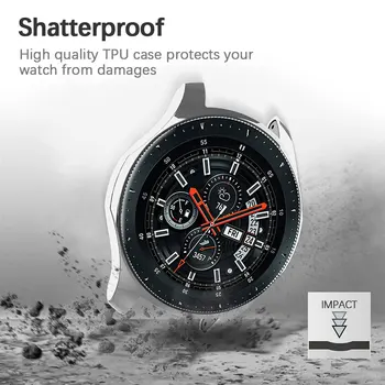 Ceas silicon de Caz Pentru Samsung Galaxy Watch 42mm Plină de Protecție TPU rezistent la Socuri Bara de protecție Acoperă Pentru Samsung Ceas
