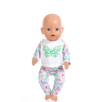 2021 Noi se Potrivesc 18 inch Copil Nou-Născut Haine Papusa Accesorii Fluture Rochie Pentru Copil Ziua de nastere Cadou