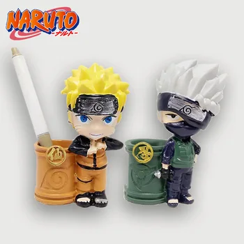 Anime Naruto Stilou Titularul Kawaii Cifre Uchiha Sasuke Itachi Rășină Pen Recipient Copiii Student Decor Birou Jucărie De Crăciun Cadouri