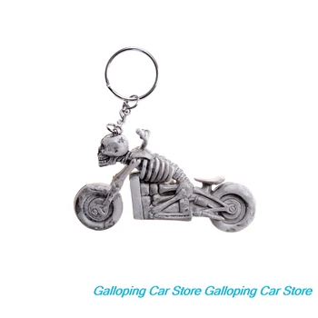 1 buc Craniu Motocicletă de Jucărie Cadou Craniu Breloc Vintage Cauciuc Diavolului Moartea Monstru Pirat Breloc de Masina cu Motor de Jucărie